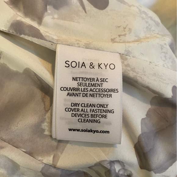 Soia & Kyo Tan/Grey Fringe Suede Jacket Size Small - Picture 6 of 9